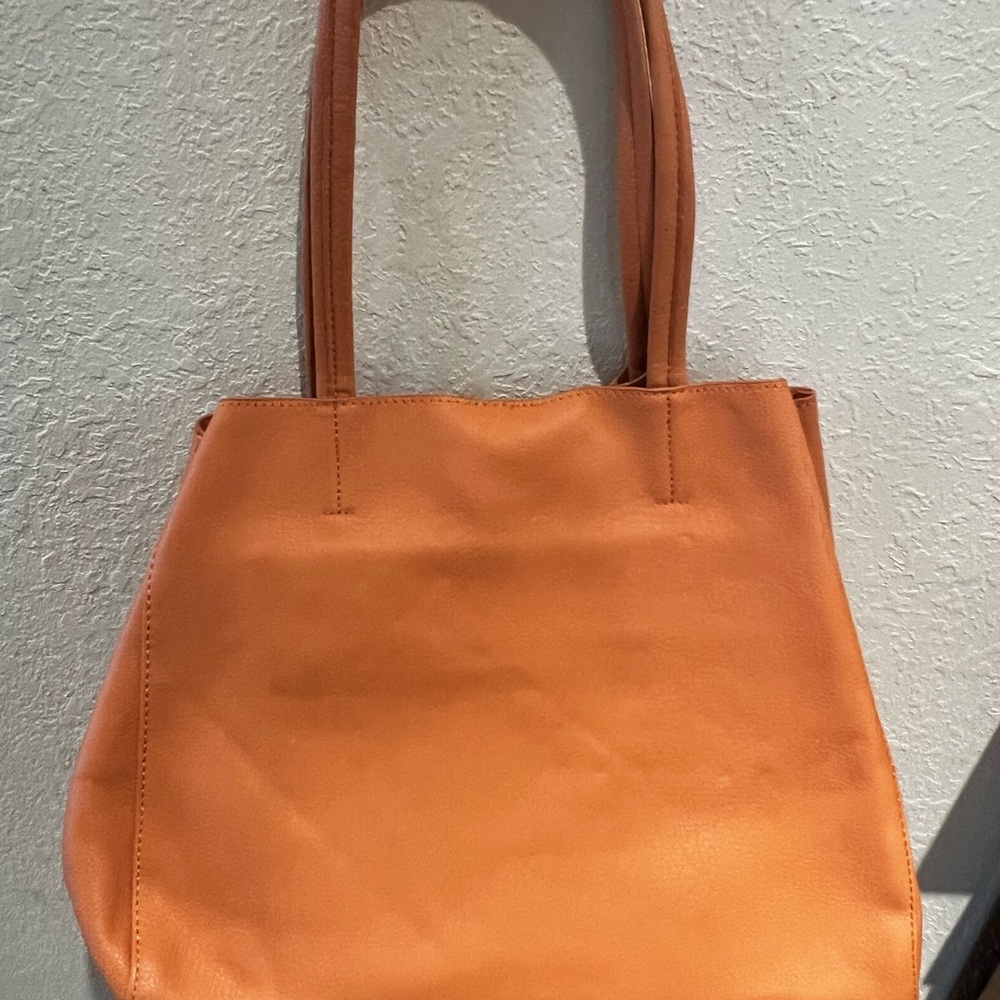 Prune Orange Studded Tote Bag - Picture 10 of 15